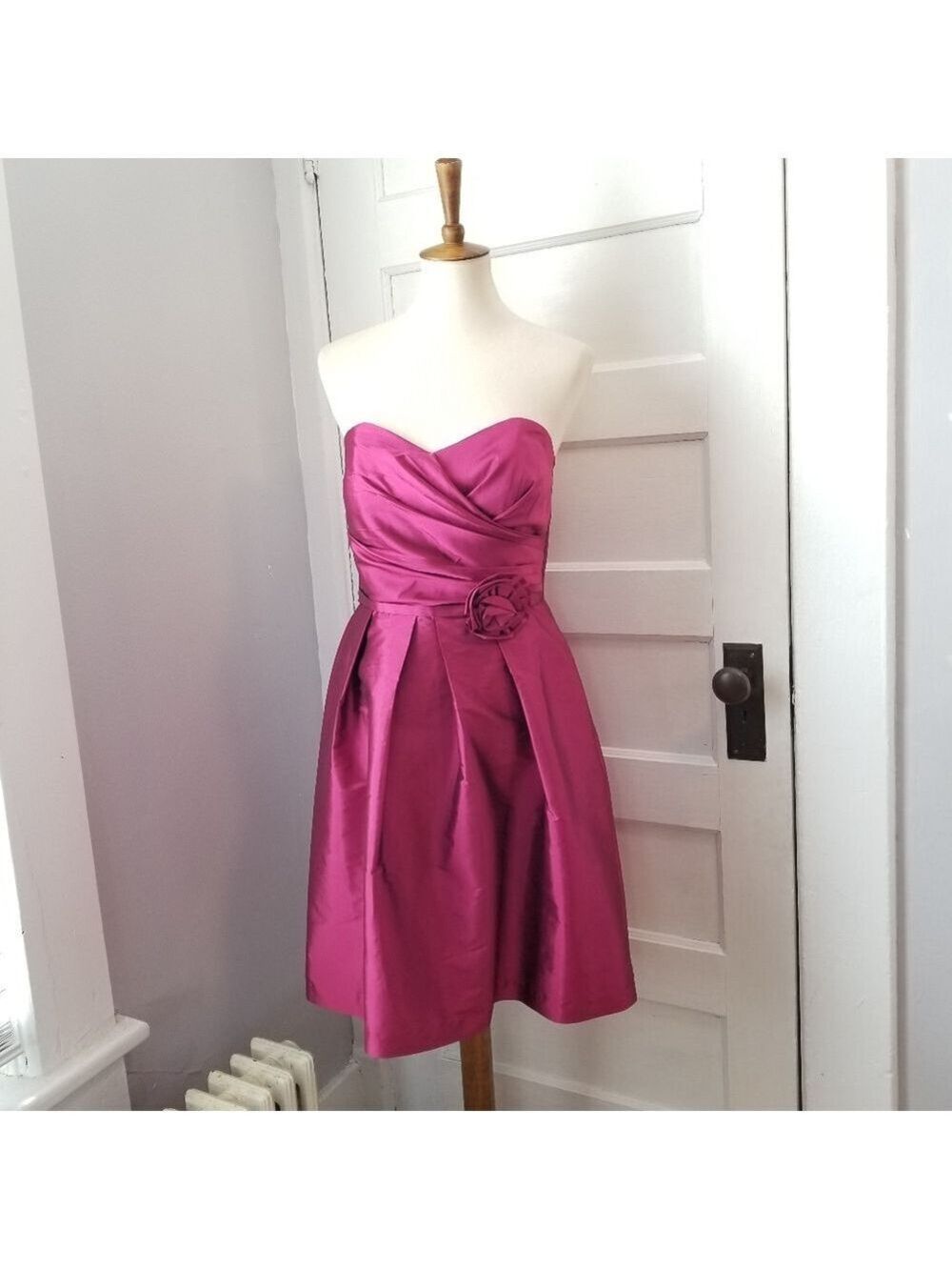 Alfred Sung Fruit Punch Strapless Dress, Size 8